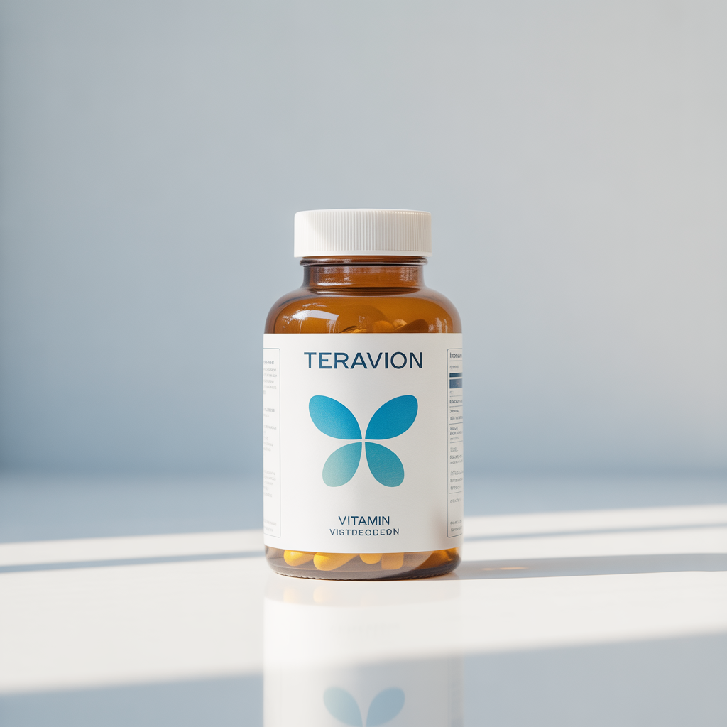 Teravion natural supplement bottle on a clean white background